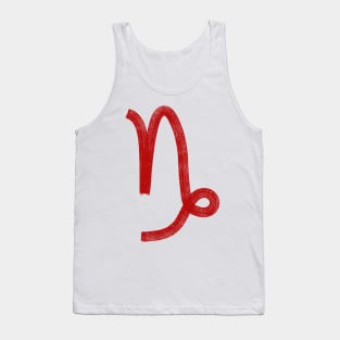 Red Capricorn Tank Top